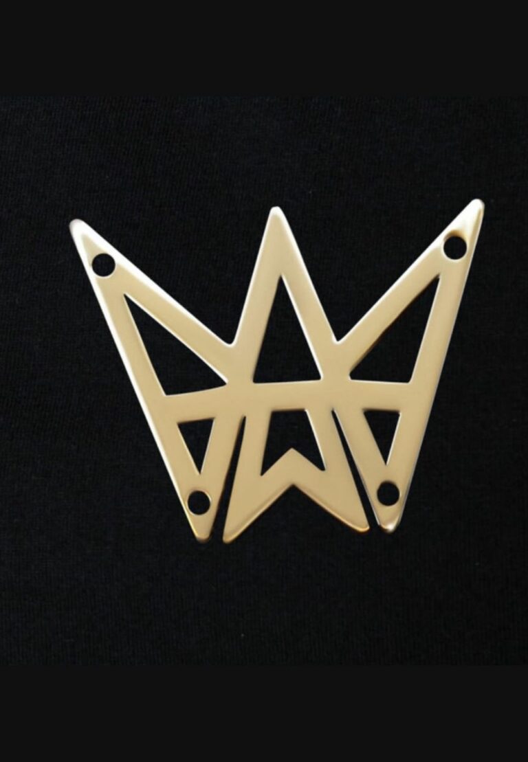 Premium T-shirt, gold crown 14K GOLD 585, 0.3 g