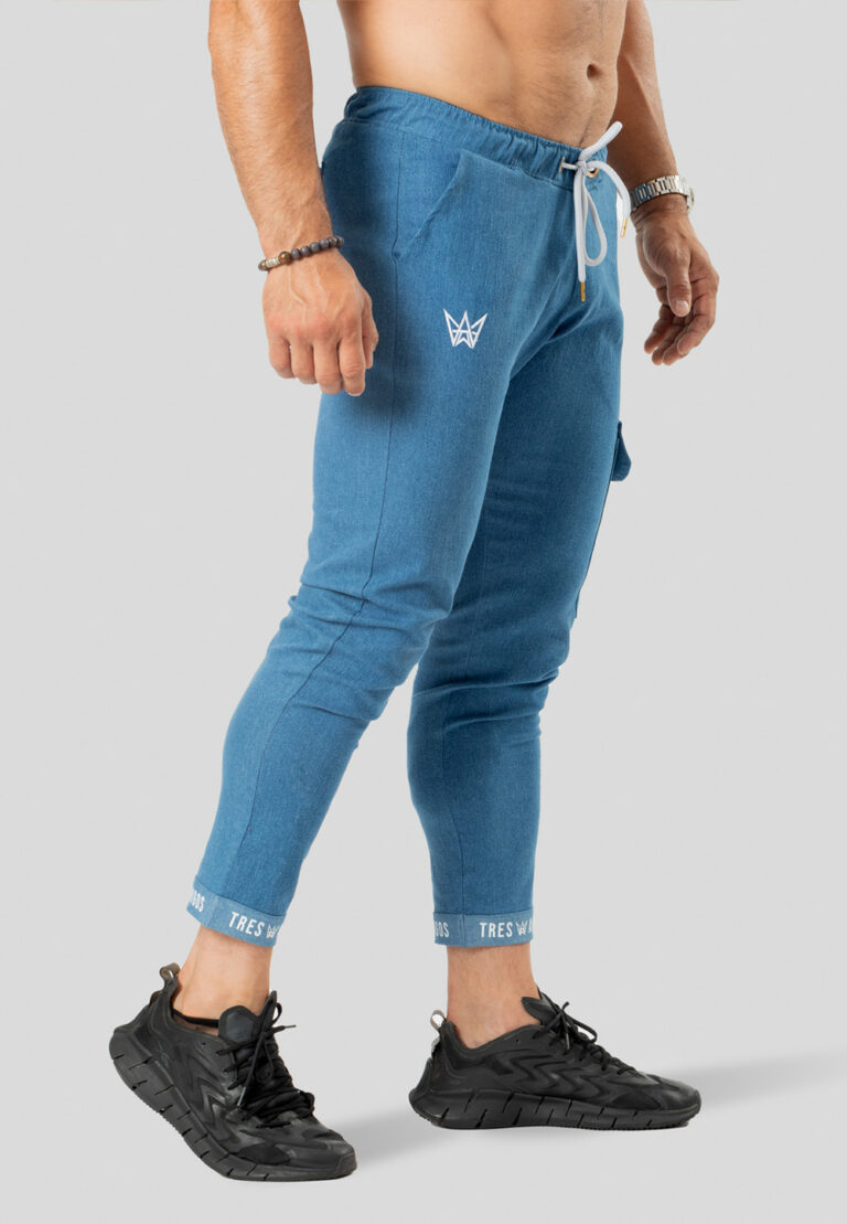 Denim trousers with Lycra, black