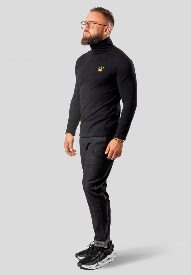 Men's Golf Longsleeve Sweater Black