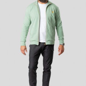 Men's Bomber Sweatshirt, Mint Color