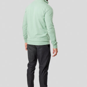 Men's Bomber Sweatshirt, Mint Color - Image 2