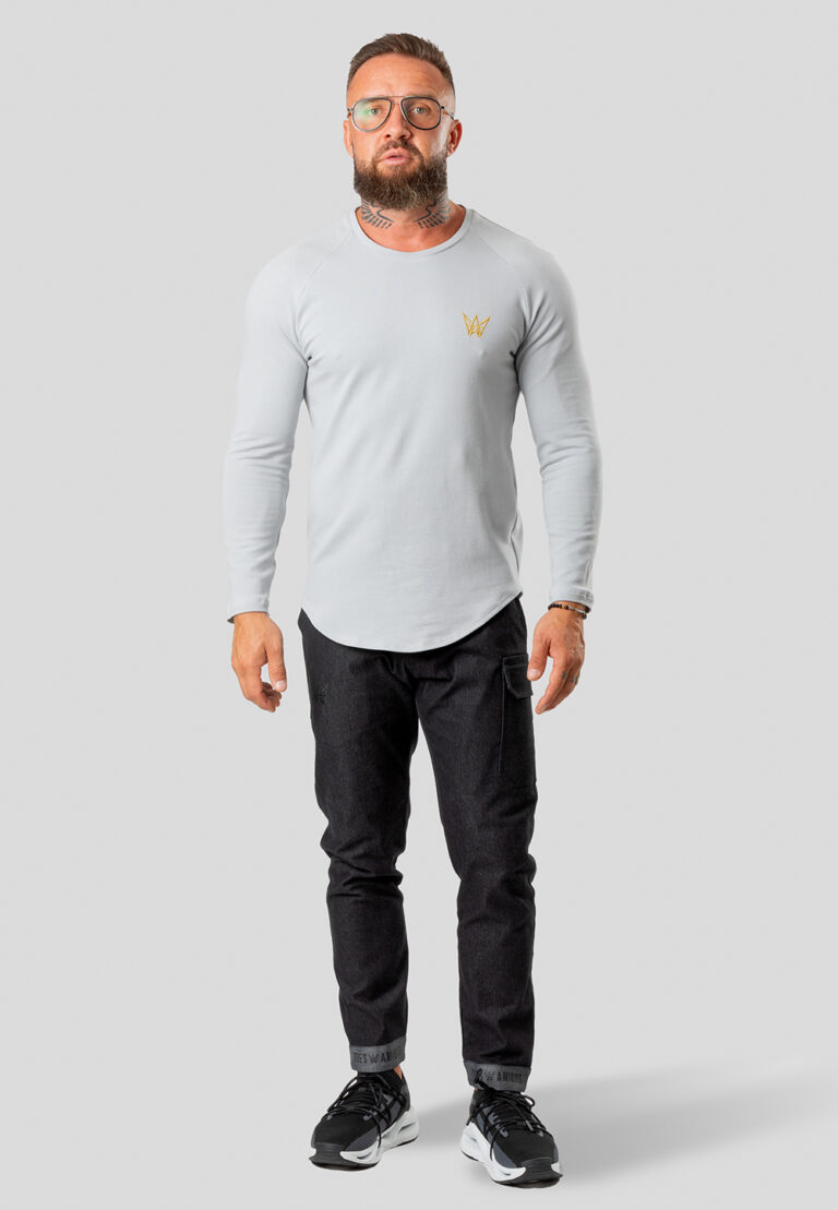 Longsleeve Raglan Sweatshirt Gray