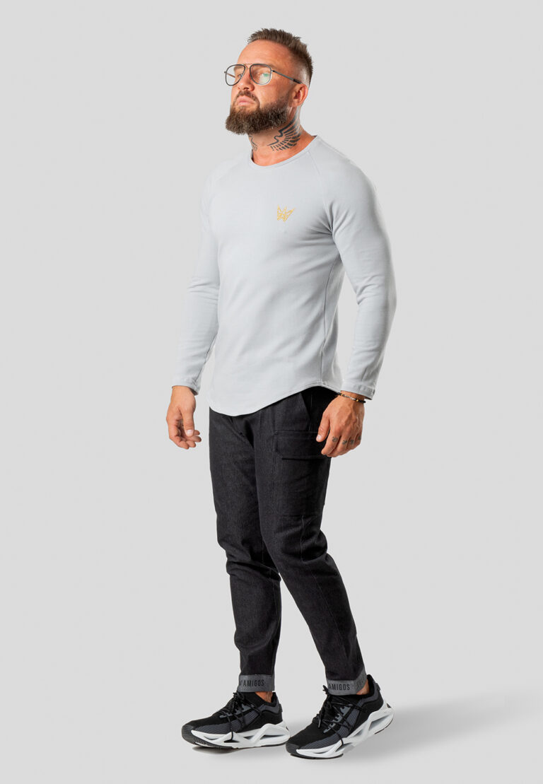 Longsleeve Raglan Sweatshirt Gray