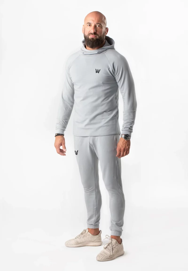 Set of sweatshirt and trousers, gray cotton