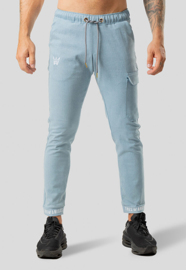 Denim trousers with Lycra, black