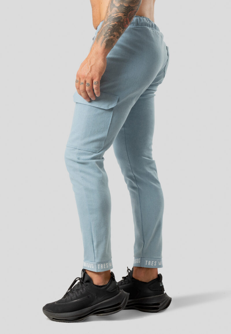 Denim trousers with Lycra, light blue