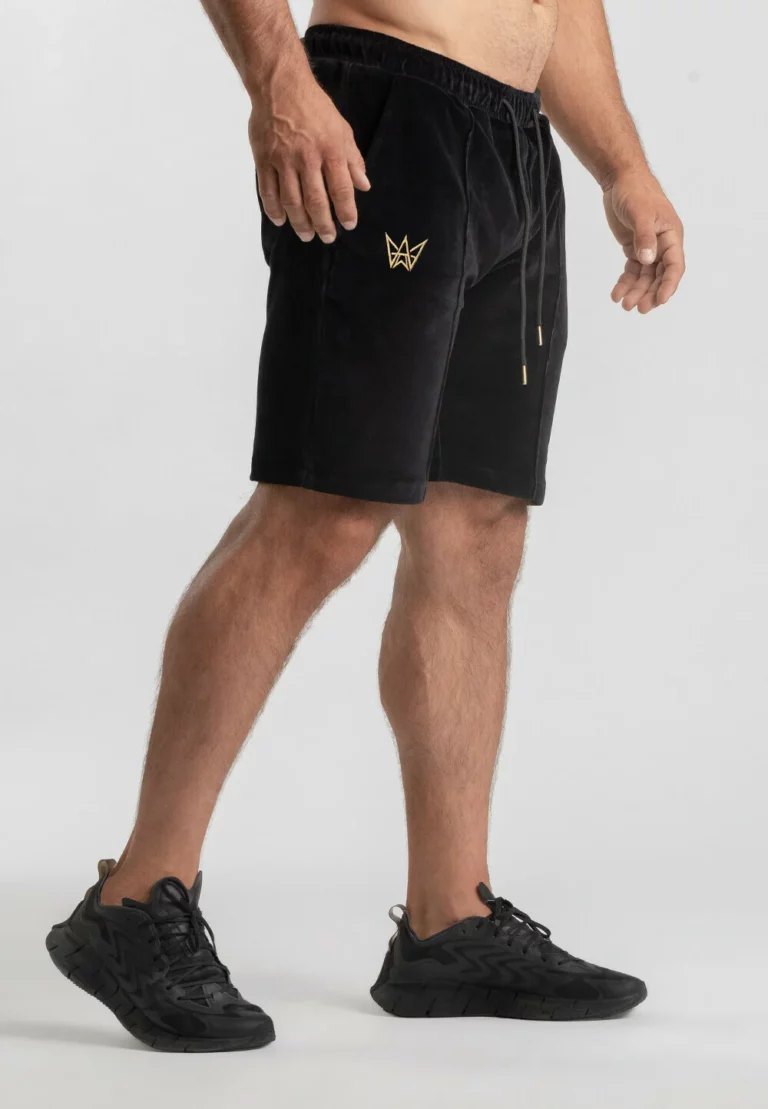 Kantka Velor Short Shorts Black TREAS AMIGOS