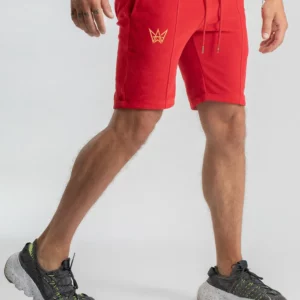Kantka Velor Short Shorts Red Crimson