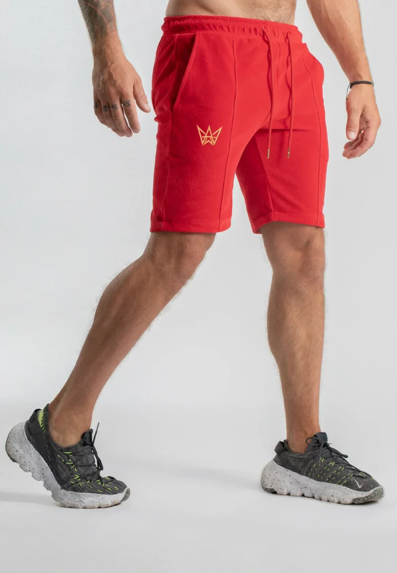 Kantka Velor Short Shorts Red Crimson